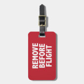 フライト前に削除 ラゲッジタグ (正面縦)