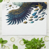 フライト威厳のある：クリスタルイーグルキッチンタオル キッチンタオル (折り畳み)