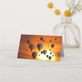 フライト座席表の熱気球 プレイスカード (裏面)