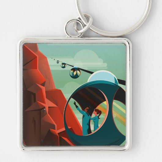 フライト未編集ヴィンテージ写真ヘリコプターOld Aest キーホルダー (正面)