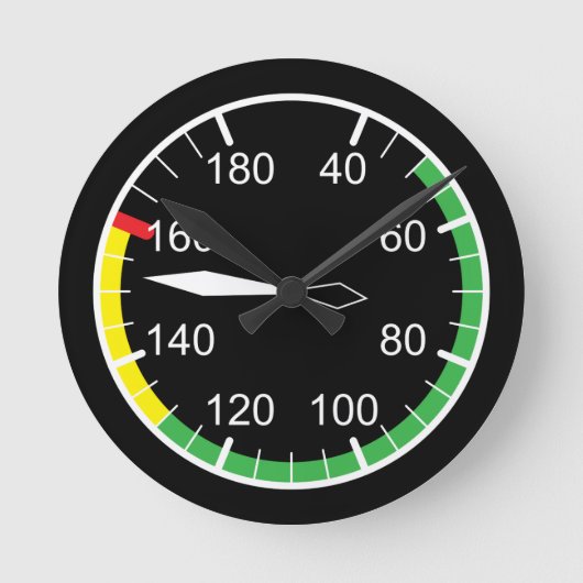 フライト楽器 ラウンド壁時計 (正面)