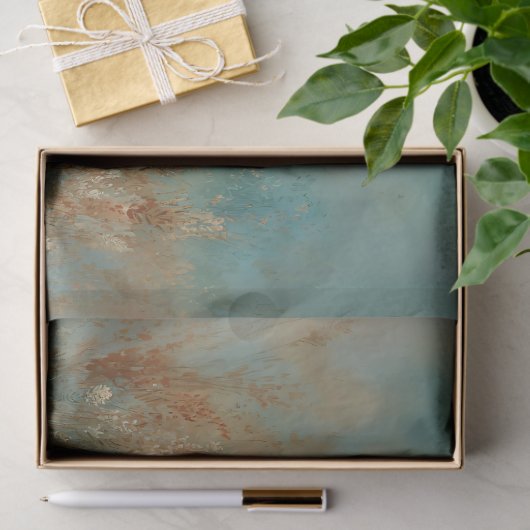 フライト水の色の切り離し中の白い緑 薄葉紙 (ギフト)