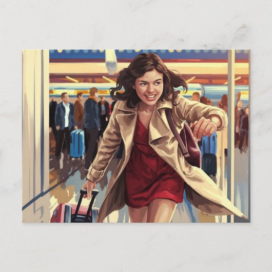 フライト用アートワークのはがきを取る ポストカード (正面)