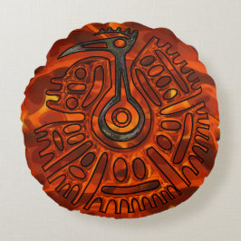 フライト2先住民アメリカン ラウンドクッション