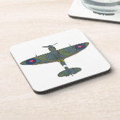 フライト5プラスチックコースター、コークコン付き コースター (左側)