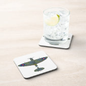 フライト5プラスチックコースター、コークコン付き コースター (右側)
