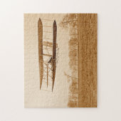 フライト85オーヴィルライトBi-飛行機C 1904セピア ジグソーパズル (縦)