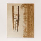 フライト85 オービル・ライト 複葉機 C 1904 セピア Ji ジグソーパズル (縦)