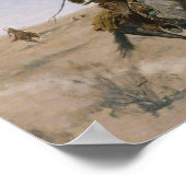 フライト – フレデリック・レミントン1895 ポスター (角)