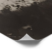 フライト – 空を横切る魔女のシルエット ポスター (角)