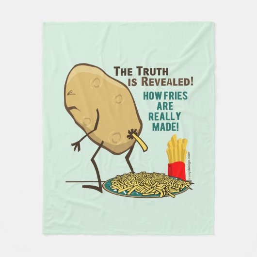 フライドの本当の作り方 フリースブランケット (正面)