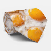 フライドエッグサニーサイドアップおもしろい ネクタイ (ロール)