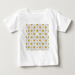 フライドエッグパターン ベビーTシャツ