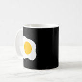 フライドエッグ グラフィック 面白い 朝食 たまご好き コーヒーマグカップ (正面左)
