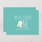 フライドエッグ ファーストバースデー サンクス ポストカード (正面/裏面)