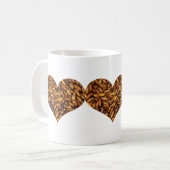 フライドシルクワームハート コーヒーマグカップ (正面左)