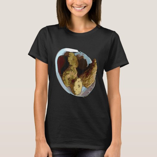 フライドチキンが大好き Tシャツ (正面)