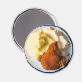 フライドチキンとマッシュポテト マグネット (正面/裏面)