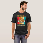 フライドチキンに惚れたわ チキン 少年少女 Tシャツ (正面フル)