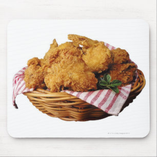 フライドチキンのかご マウスパッド