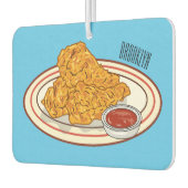 フライドチキンカートゥーンイラストレーション カーエアーフレッシュナー (左)