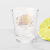 フライドチキンカートゥーンイラストレーション ショットグラス (裏面)