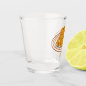 フライドチキンカートゥーンイラストレーション ショットグラス (左)