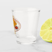 フライドチキンカートゥーンイラストレーション ショットグラス (右)