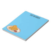 フライドチキンカートゥーンイラストレーション ノートパッド (回転)