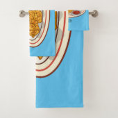 フライドチキンカートゥーンイラストレーション バスタオルセット (インサイチュ)