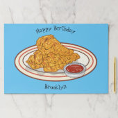 フライドチキンカートゥーンイラストレーション ペーパーパッド (インサイチュ)