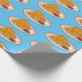 フライドチキンカートゥーンイラストレーション ラッピングペーパー (角)