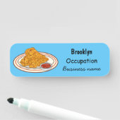 フライドチキンカートゥーンイラストレーション 名札 (インサイチュ)