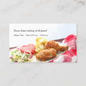 フライドチキンディナーとコピー宇宙 名刺 (裏面)