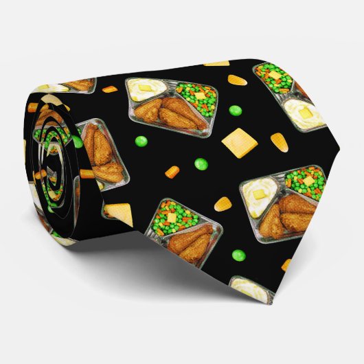 フライドチキンディナー – 黒 ネクタイ (ロール)