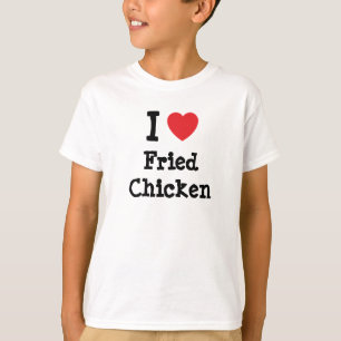 フライドチキンハートTシャツが好き Tシャツ
