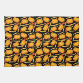 フライドチキンビトとポテトフライ キッチンタオル (横)