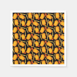 フライドチキンビトとポテトフライ スタンダードカクテルナプキン