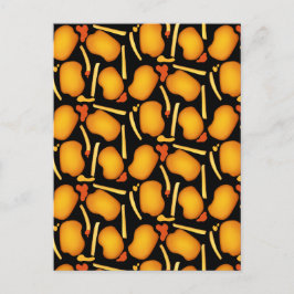 フライドチキンビトとポテトフライ ポストカード