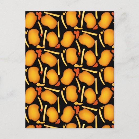 フライドチキンビトとポテトフライ ポストカード (正面)