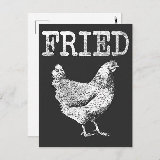 フライドチキンラバーファームアニマルプン ポストカード (正面/裏面)