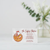 フライドチキンレストランロゴ 名刺 (スタンド正面)