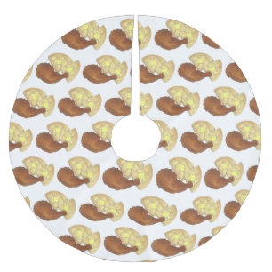 フライドチキンレッグとワッフルソウルサザンフード ブラッシュドポリエステルツリースカート