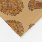 フライドチキンレッグのドラムスティック南ソウル食品 フリースブランケット (角)