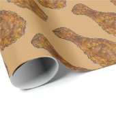 フライドチキンレッググルメソウルフード肉 ラッピングペーパー (ロールコーナー)