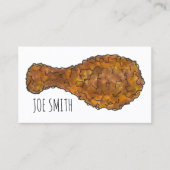 フライドチキンレッグドラムスティックソウル食品グルメシェフ 名刺 (正面)