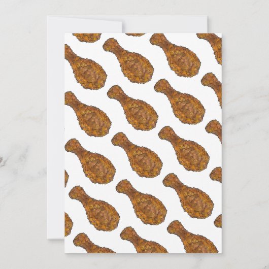 フライドチキンレッグピクニッククックアウトファミリー懇親会 招待状 (裏面)