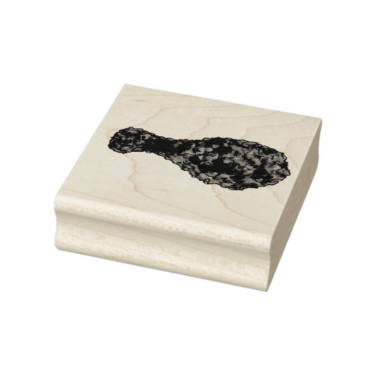 フライドチキンレッグピクニックソウルフードドラムスティック ラバースタンプ (スタンプ)