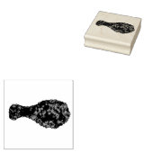 フライドチキンレッグピクニックソウルフードドラムスティック ラバースタンプ (押印)