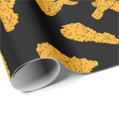 フライドチキン好きファーストフード ラッピングペーパー (ロールコーナー)